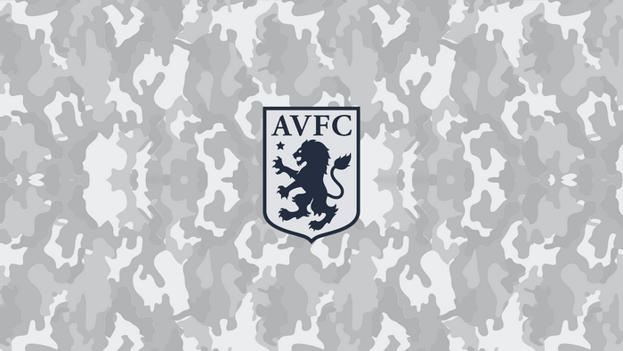 Aston Villa F.C. logo on camouflage pattern