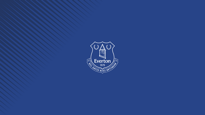 Everton F.C. logo on blue background