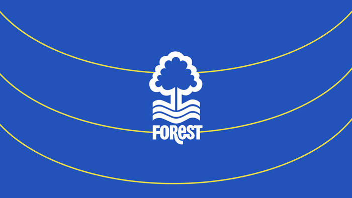 Nottingham Forest F.C. logo on blue background