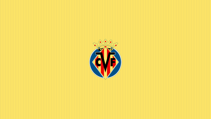 Villarreal CF logo emblem on yellow background