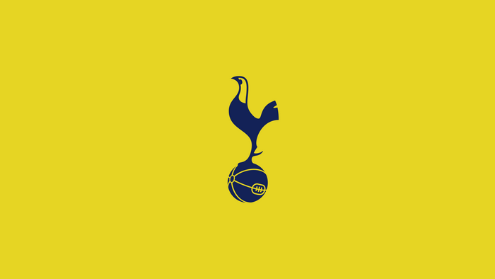 Tottenham Hotspur F.C. logo on yellow background