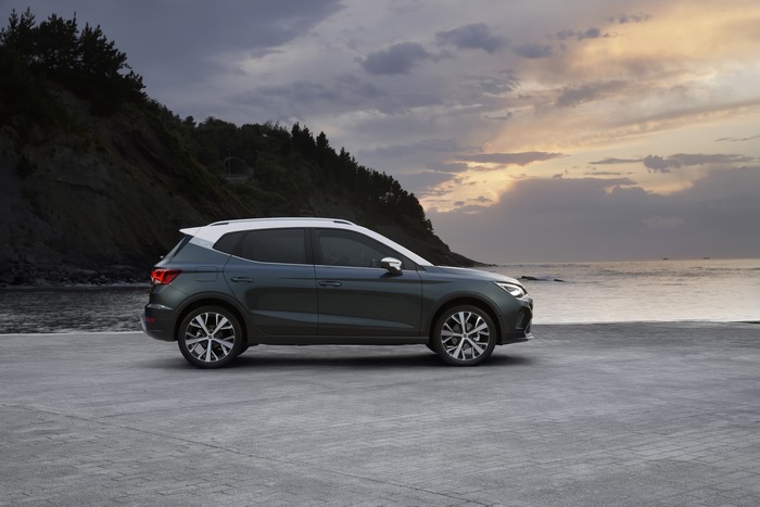 2021 SEAT Arona Xperience by the sea at sunset