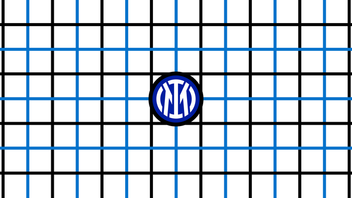 Inter Milan logo on a grid pattern