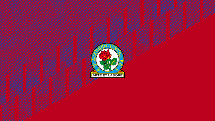 Blackburn Rovers F.C. logo with red and blue pattern