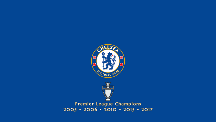 Chelsea FC Premier League Champions 2005-2017