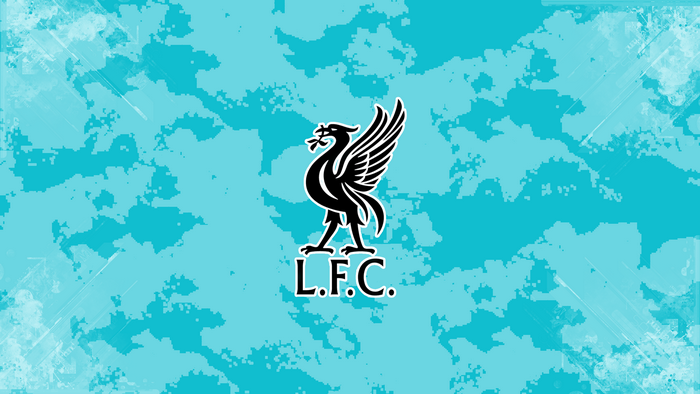 Liverpool F.C. logo on a textured blue background