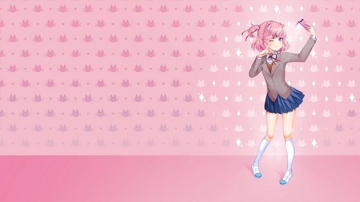 Natsuki from Doki Doki Literature Club Plus!