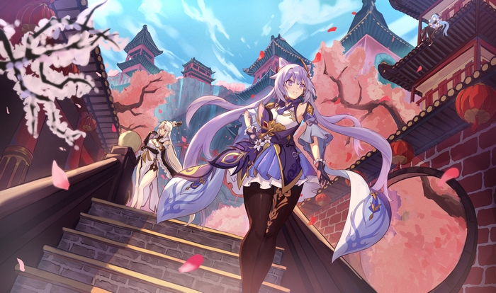 Keqing and Ningguang in Genshin Impact