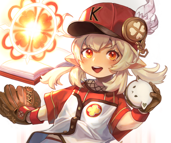 Klee in baseball outfit from Genshin Impact