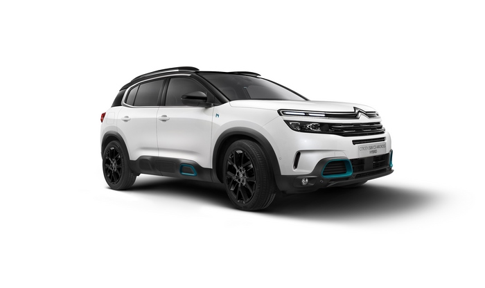 White Citroën C5 Aircross SUV Hybrid