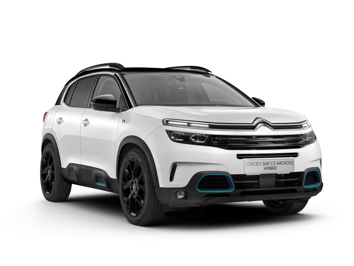 White Citroën C5 Aircross SUV Hybrid