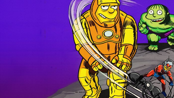 The Simpsons as Marvel's Iron Man, Hulk, and Ant-Man