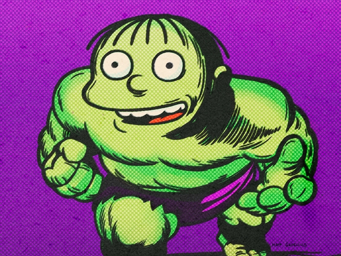 Ralph Wiggum as The Hulk