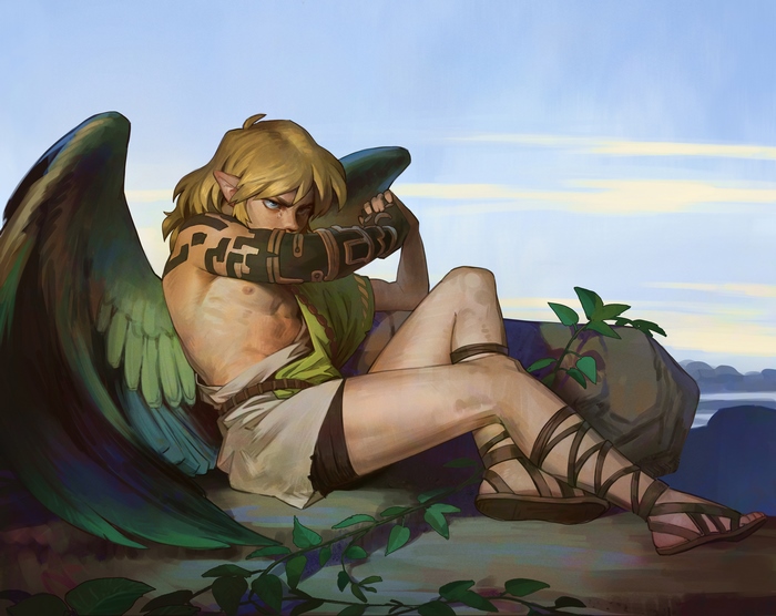 Link with Wings, a Fallen Hero