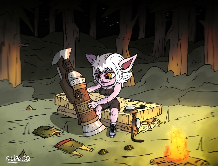 Tristana by Felipe SQ in the forest