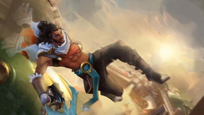 Akshan in action, League of Legends