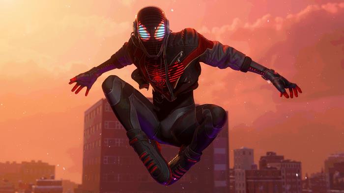 Marvel's Spider-Man in action during sunset