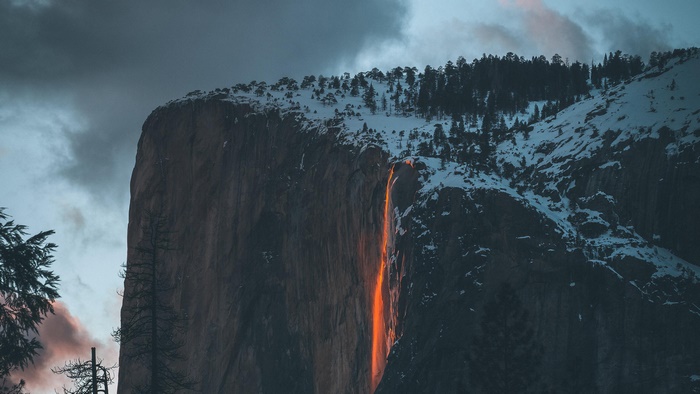 Horsetail Fall Yosemite National Park USA