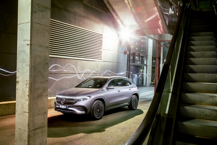 Grey 2021 Mercedes-Benz EQA 250 AMG Line electric SUV