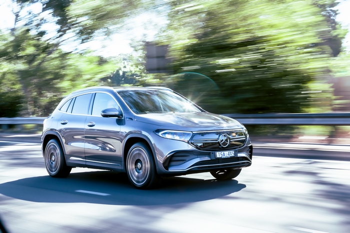 Grey 2021 Mercedes-Benz EQA 250 AMG Line electric SUV
