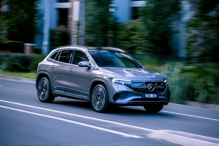 Grey 2021 Mercedes-Benz EQA 250 AMG Line electric SUV
