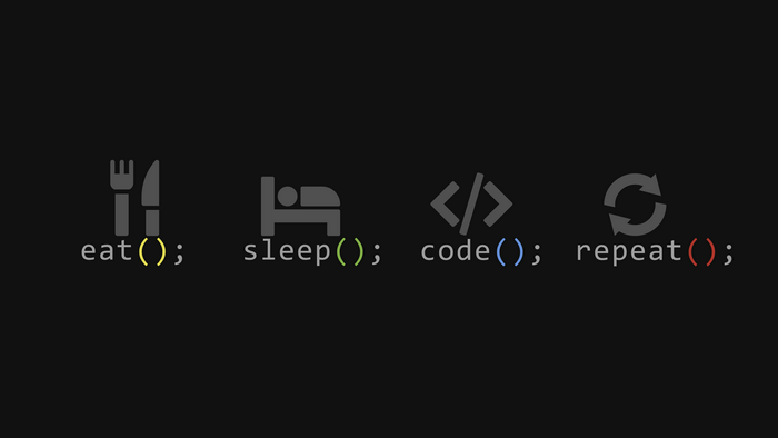 Eat Sleep Code Repeat Programming Cycle
