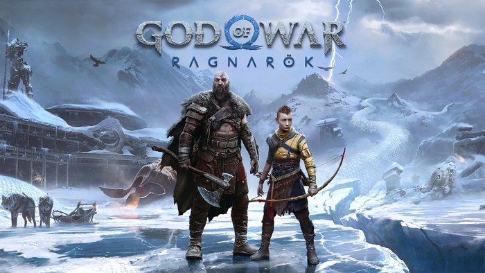 Kratos and Atreus from God of War Ragnarok 4K