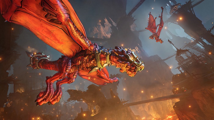 Dragons in Tiny Tina's Wonderlands 4K