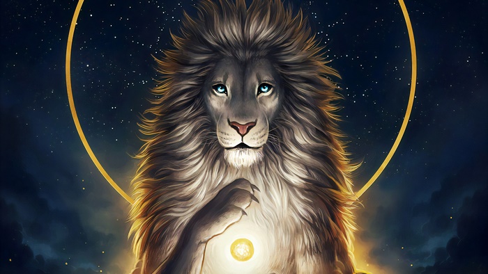 Majestic Lion Art in Resolution