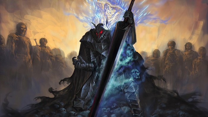 Guts from Berserk with the Dragonslayer sword