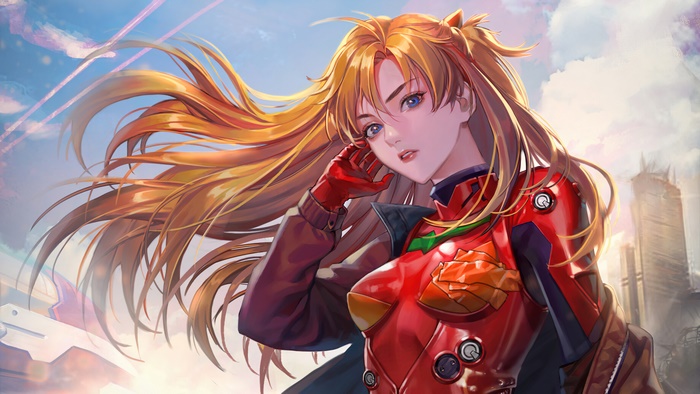 Asuka Langley Soryu from Evangelion in 4K