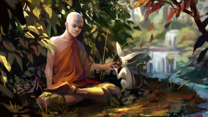 Aang from The Last Airbender in 4K