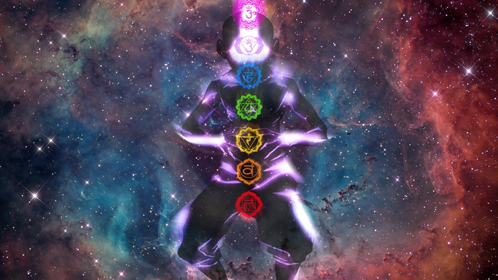 Aang from The Last Airbender with Chakras in Space 4K