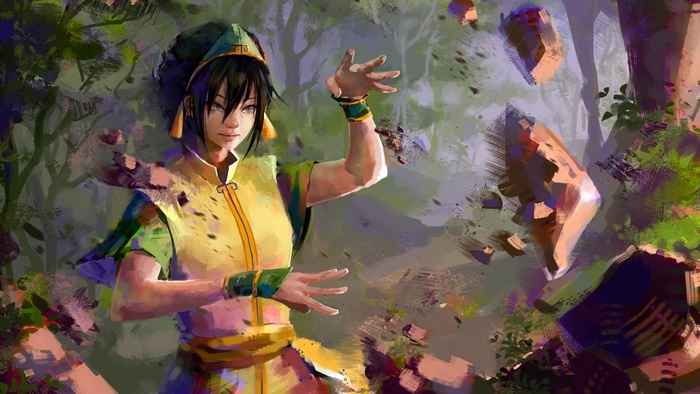 Toph Earthbending Action from Last Air Bender