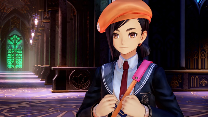 Rinwell from Tales of Arise in a school uniform