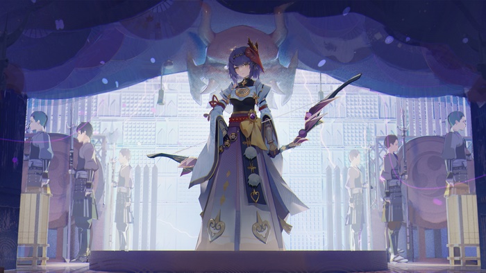 Kujou Sara from Genshin Impact in 4K