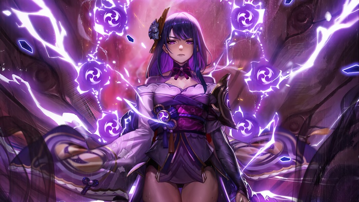 Raiden Shogun from Genshin Impact in
