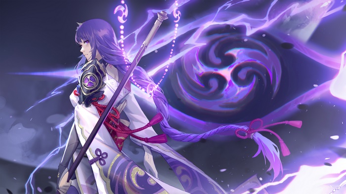 Raiden Shogun from Genshin Impact in