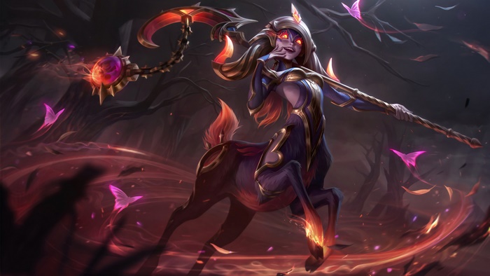 Nightbringer Lillia from League of Legends 4K