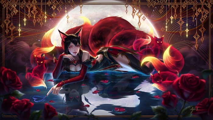 Ahri from League of Legends Arcana 4K