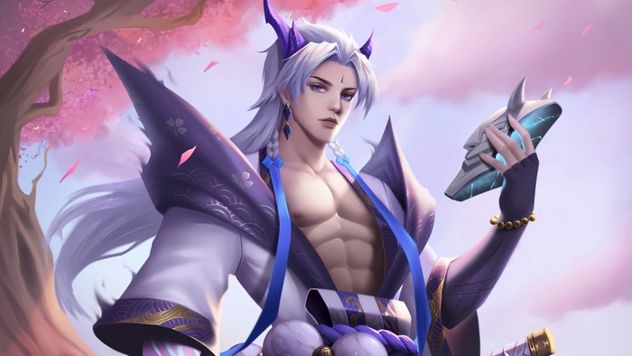 Yone from League of Legends Spirit Blossom skin