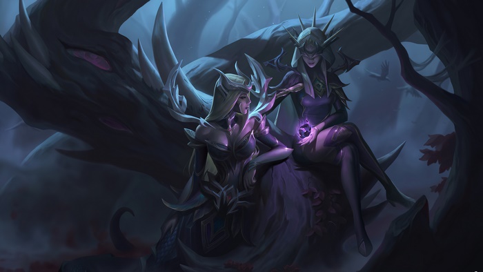 Coven Ashe and Cassiopeia from League of Legends 4K
