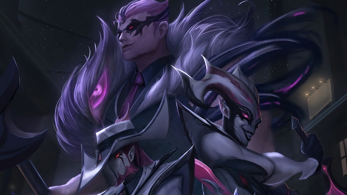 Crime City Twisted Fate, Shaco, and Darius from League of Legends 4K