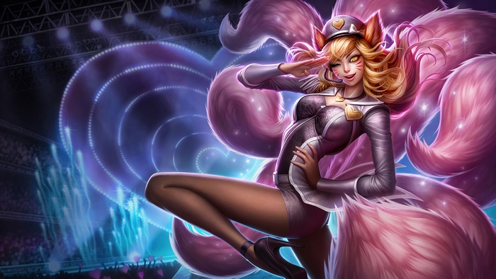 Ahri from League of Legends Pop Star Skin 4K