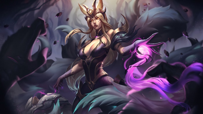 Ahri Coven Skin Art from League of Legends