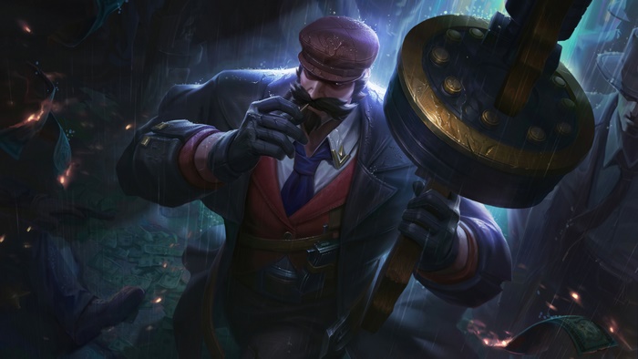 Graves from League of Legends Crime City skin 4K