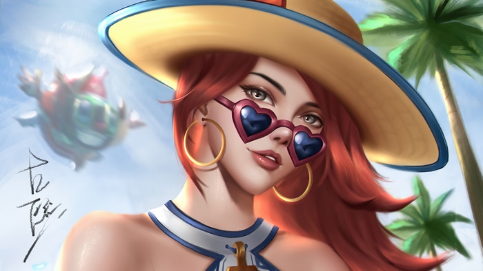 Miss Fortune from League of Legends Pool Party 4K