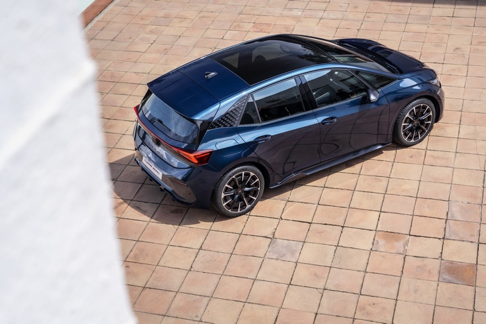Blue 2021 Cupra Born electric car