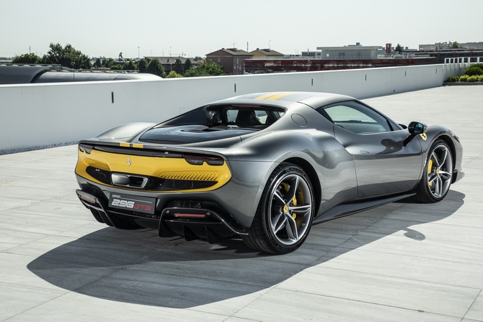 Silver 2022 Ferrari 296 GTB Assetto Fiorano Supercar