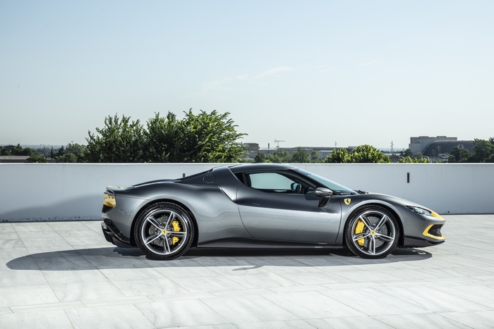 Silver 2022 Ferrari 296 GTB Assetto Fiorano Supercar